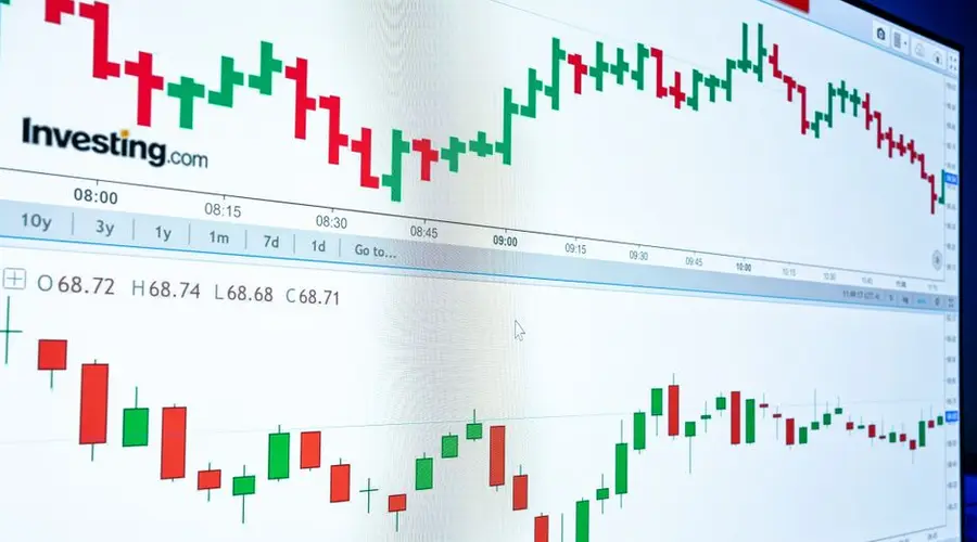 Detailed financial graphs depicting market trends and stock data for investment analysis.
