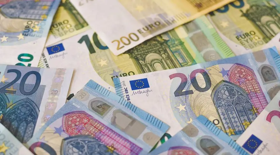 High-quality image of various Euro banknotes showcasing Europe’s currency in detail.