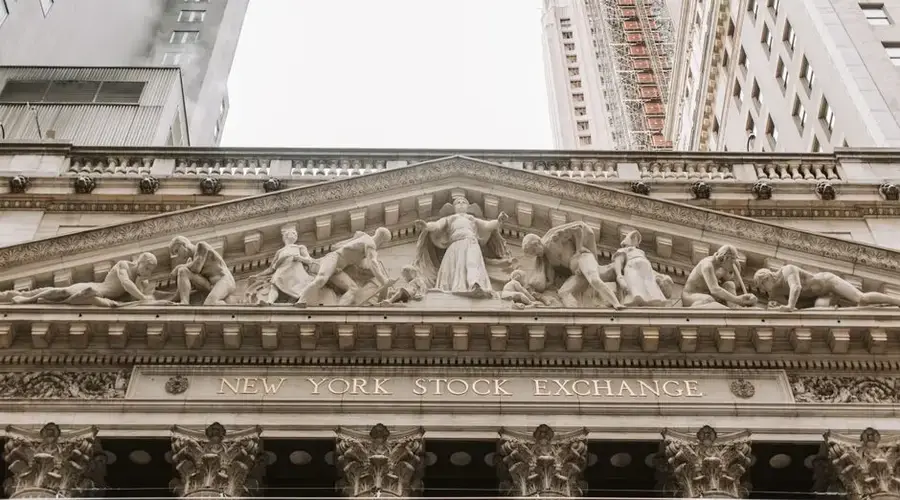 Captured the iconic facade of the New York Stock Exchange with intricate architectural details.