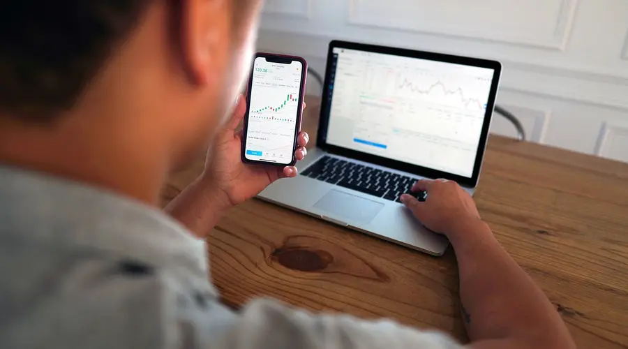 stock market chart trading screen Outside Day Pattern trade